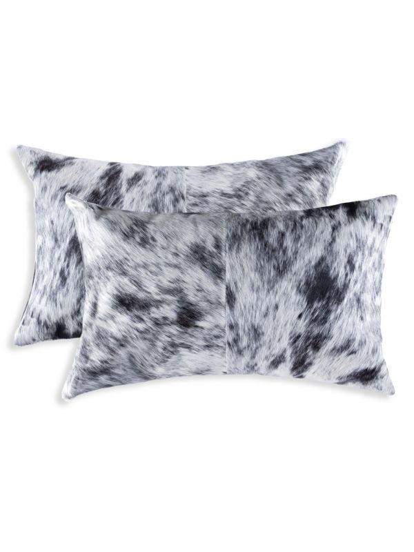 Natural 2-Pack Kobe Rectangular Cowhide Pillow Set